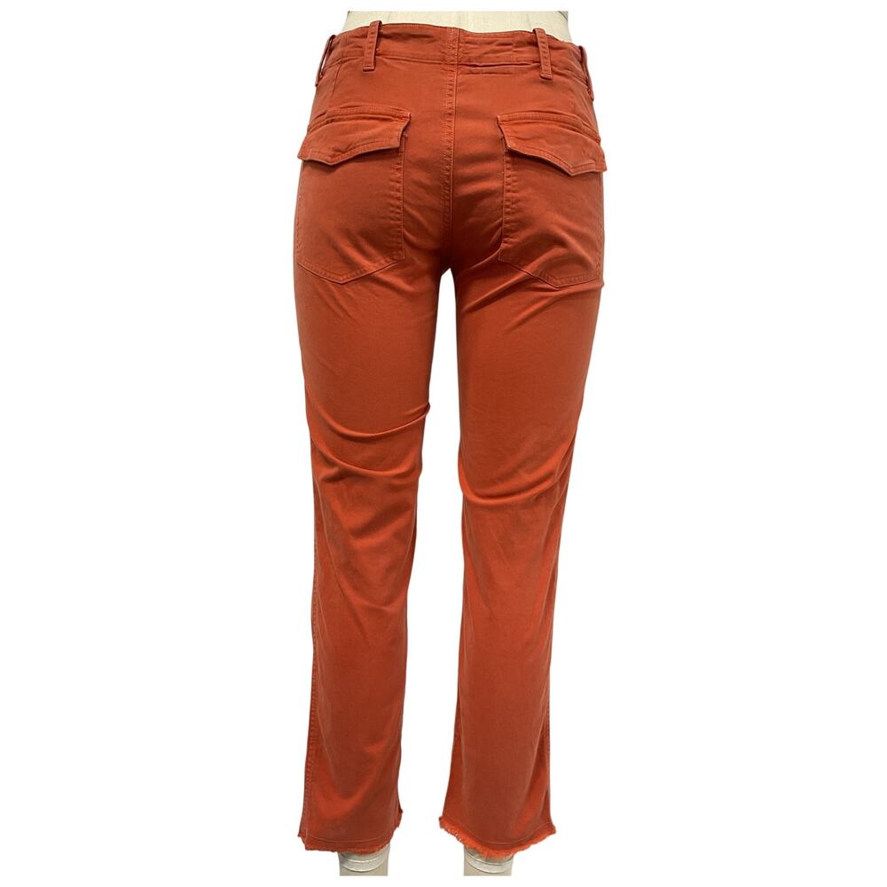 Nili Lotan Utility Orange Jenna Pants Size 4 - Picture 2 of 4